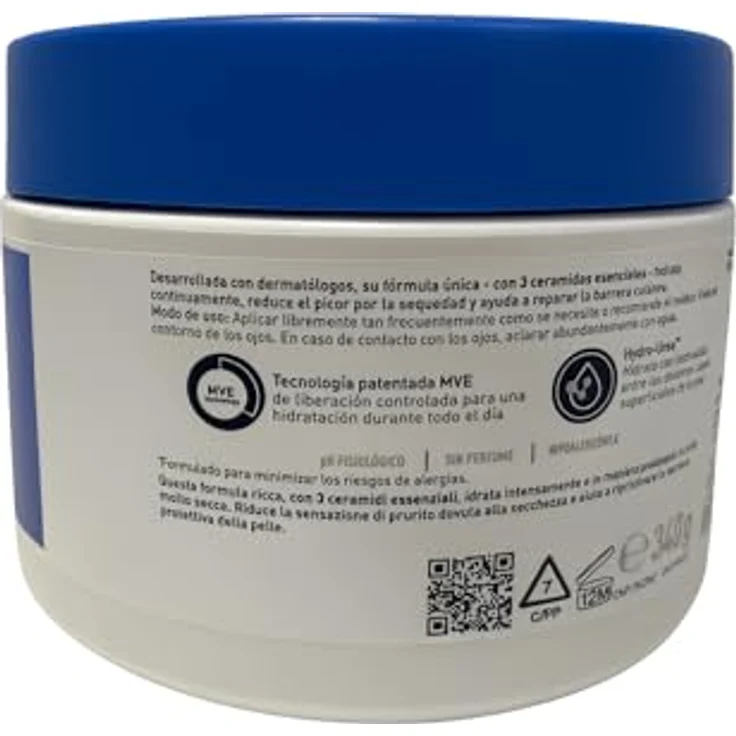 CeraVe Moisturizers Intensive Moisturizing Cream, intensive Körpercreme mit Ceramiden, 340 g, für trockene und empfindliche Haut – Bild 2