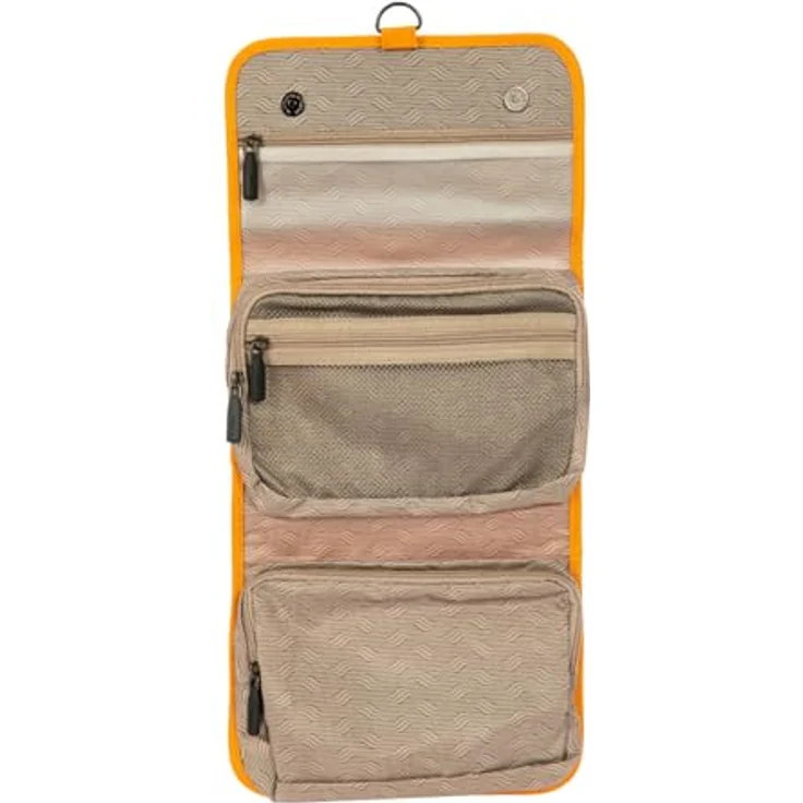 Brics Ulisse Necessaire, kosmetiktasche, schwarz, 3 l, faltbar, wasserabweisend, mit Haken und transparentem Netzfach – Bild 4