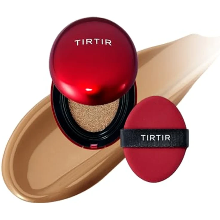 TIRTIR Mask Fit Red Cushion Mini, langanhaltendes Make-up im Schwämmchen, Farbton 40N Cinnamon, 4.5 g – Bild 1