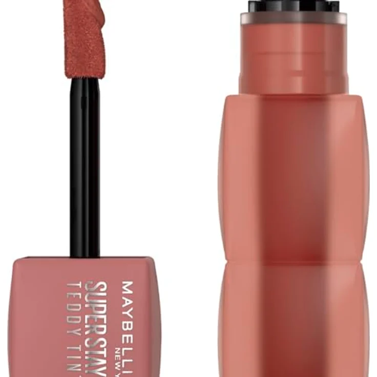 Maybelline New York Superstay Teddy Tint Lippenstift 100 Kitten Heel, soft-matte Formel mit langanhaltender Wirkung und ohne Abfärben – Bild 2