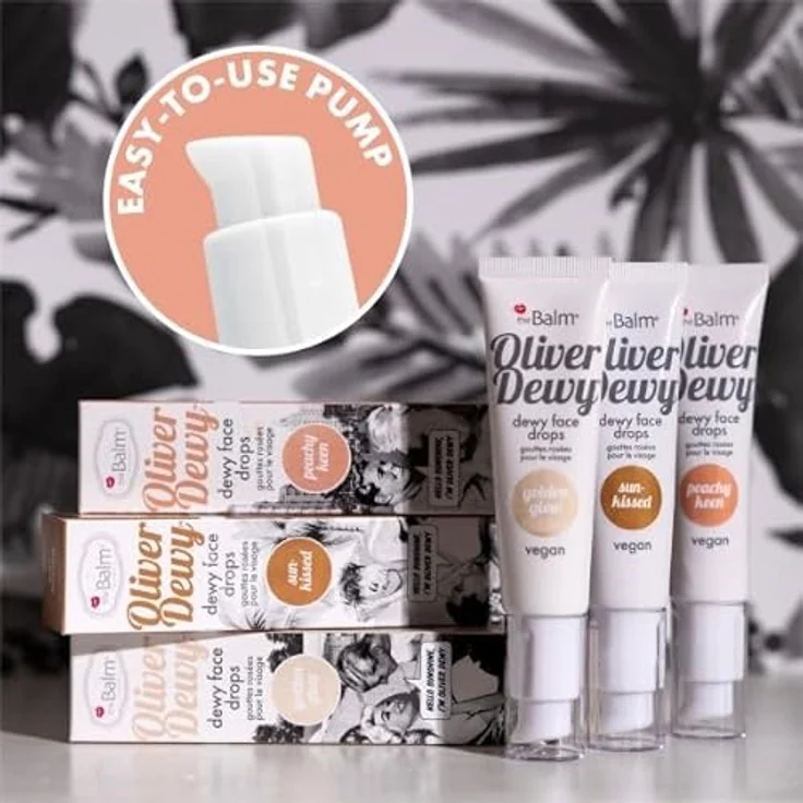 The Balm Oliver Dewy Face Drop, flüssiger Highlighter für einen natürlichen Glow, 28 ml – Bild 4