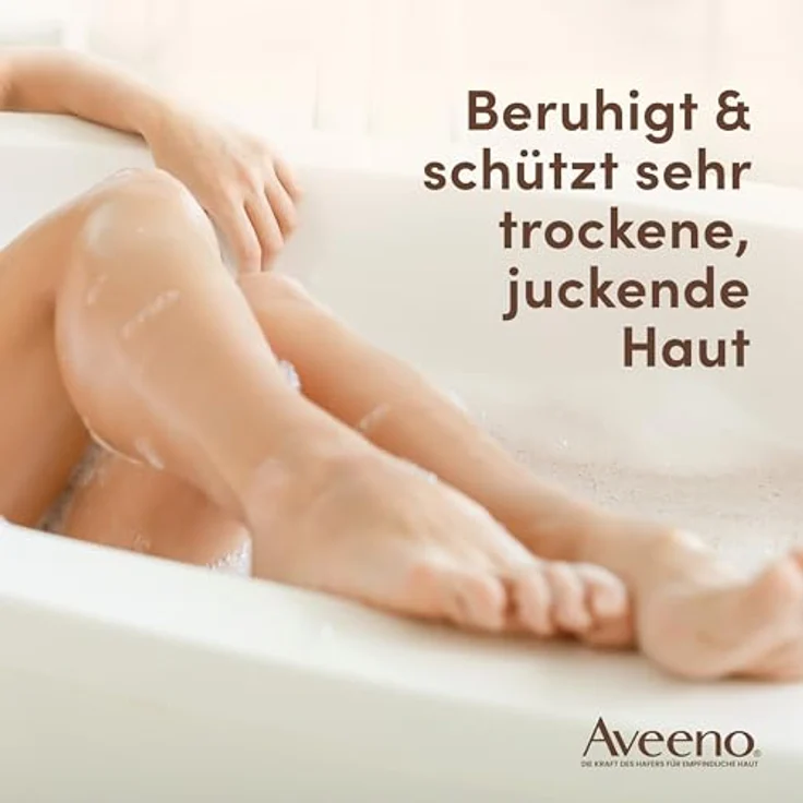 Aveeno Soothing Bath Soak Puder, Badesalz für das Bad, 8x42 g, hypoallergen, unparfümiert, spendet intensiv Feuchtigkeit – Bild 7