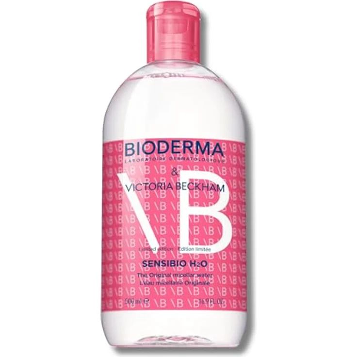 Bioderma Sensibio H2O Limited Edition by Victoria Beckham, 500 ml beruhigendes Mizellenwasser, reinigt sanft und hydratisiert, für empfindliche Haut – Bild 1
