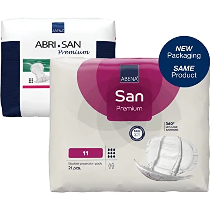 ABENA San Premium Größe 11 Inkontinenzunterlage, 3400 ml, Weiß, 21 Stück