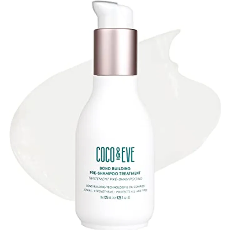 Coco & Eve Bond Building Pre-Shampoo Behandlung | Trockene Haarreparatur | Reparatur von Haarschäden | Hilft bei Haarbruch (125 ml)