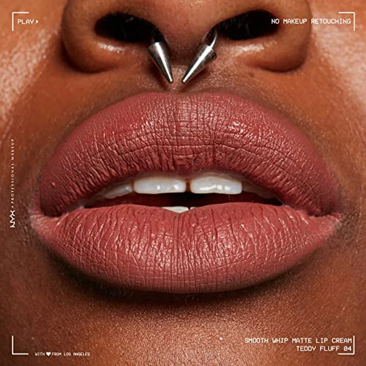 NYX PROFESSIONAL MAKEUP Smooth Whip Matte Lip Cream, Lippenstift 4 ml, Farbe 04 Teddy Fluff – Bild 5
