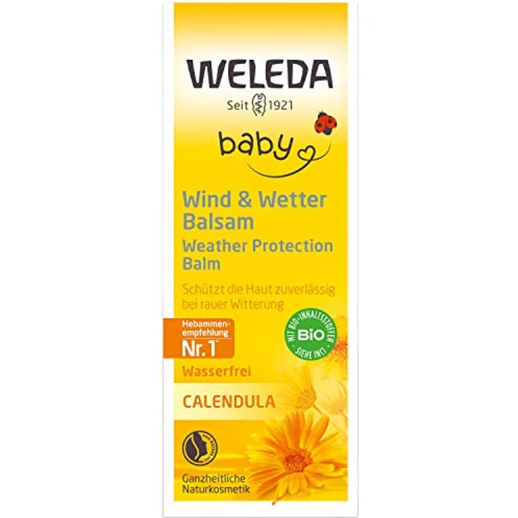 Weleda Baby Wind- und Wetterbalsam Ringelblumen Schutzbalsam 30 ml Tagespflege für Damen und Herren – Bild 3