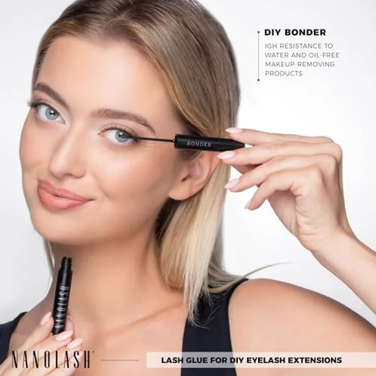 Nanolash Bonder für cluster wimpern zur DIY Wimpernverlängerung 5ml - SCHWARZ – Bild 3