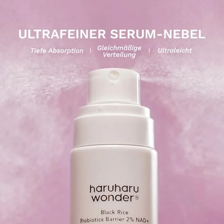 Haruharu Wonder Black Rice Probiotics Barrier NAD+ Serum Mist, erneuernde Gesichtscreme im Spray, 80 ml, feuchtigkeitsspendend und hautbarrierestärkend – Bild 7
