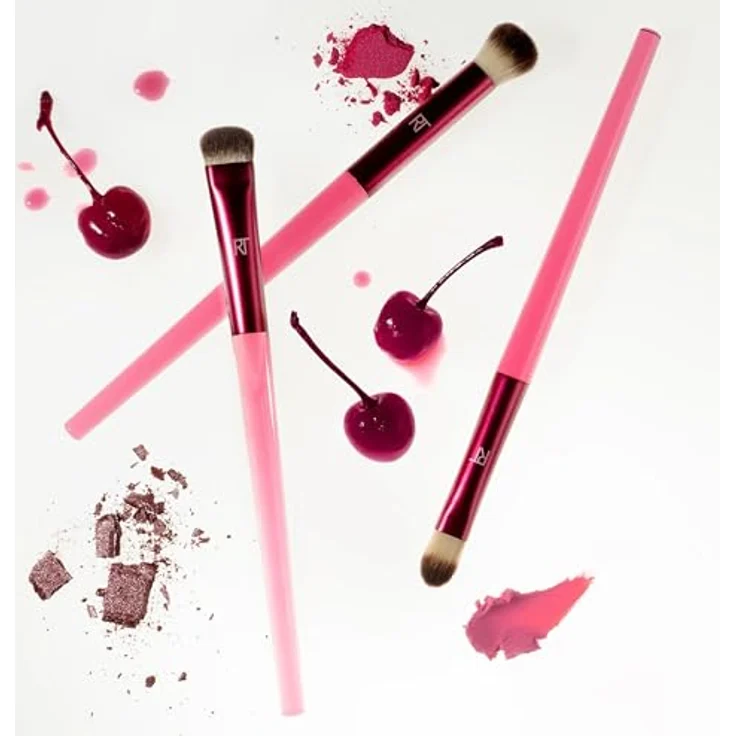 Real Techniques Cherry On Top MesmerEyes Augen-Make-up-Pinselset, Profi Pinsel Set für Damen, 3 St. – Bild 7