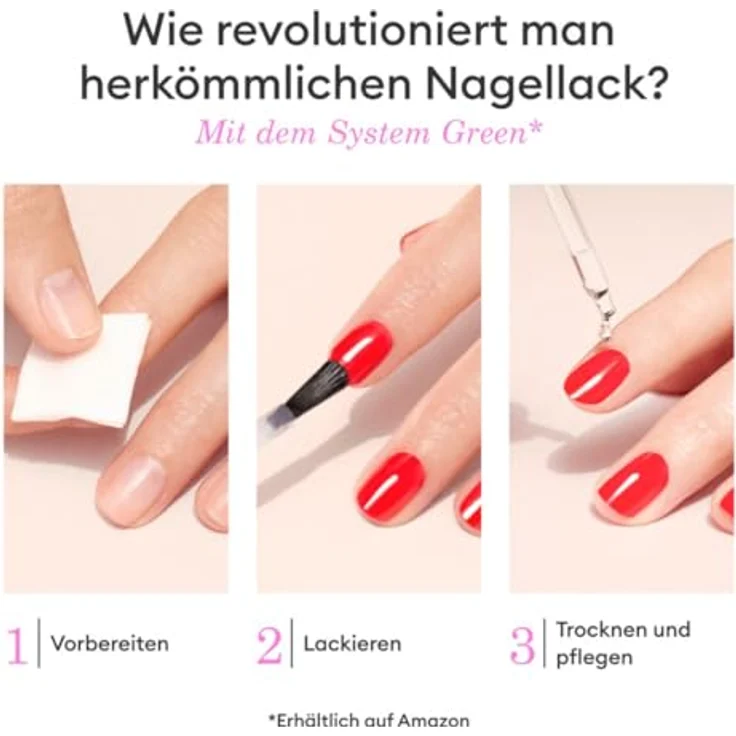 Manucurist Green Nagellack Pastell Blau - Klassischer, natürlicher 9-Free-Nagellack Bubble - Veganer Nagel Lack mit natürlichen Inhaltsstoffen (84%) - 15 ml – Bild 5