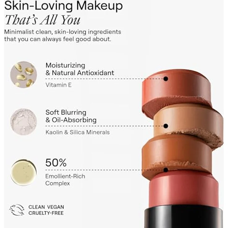 Nudestix Nudies Bronze Matte Bronzing Stick Bondi Belle 7g – Matter Cream Bronzer für Wangen, Augen & Lippen – Natürlicher Sun-Kissed Look in Warm Soft Tan – Bild 4