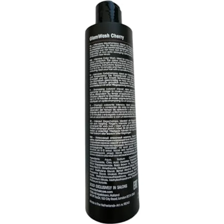 KIS GlamWash Shampoo Cherry, intensives Farbshampoo für schnelle Farbveränderung, 250ml – Bild 3