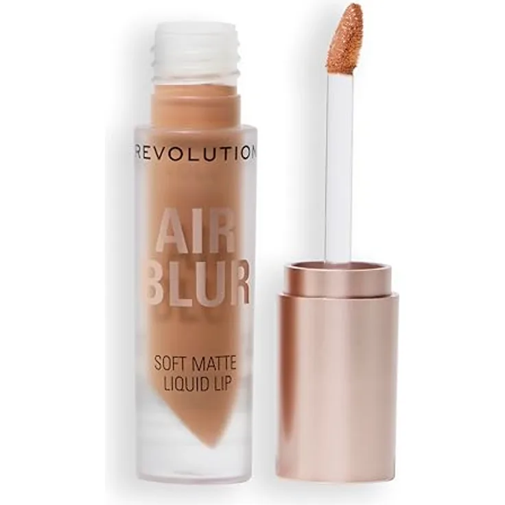 Revolution Beauty London Air Blur Matt Flüssiger Lippenstift - Langanhaltende Lippenfarbe - Vegan & Cruelty-Free - Cool Natural Nude - 3.5ml