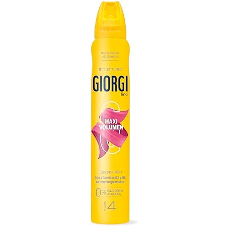 Giorgi Schaum Maxi Volumen 24h, Anti-Krauss, 0% Alkohol & Silikone, Halt 4, 250 ml