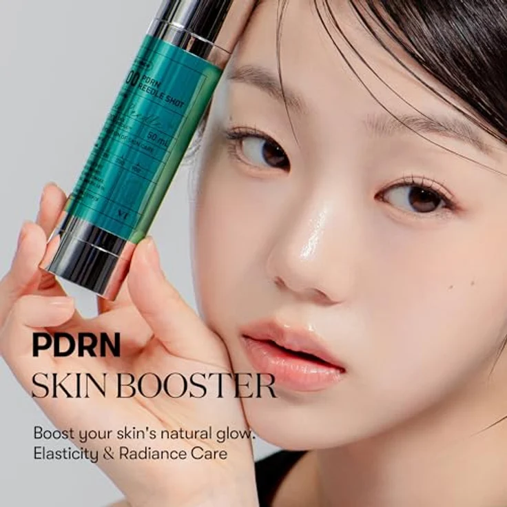 VT Cosmetics PDRN Reedle Shot 100, festigendes Hautserum für hydratisierte und strahlende Haut, 50 ml – Bild 3
