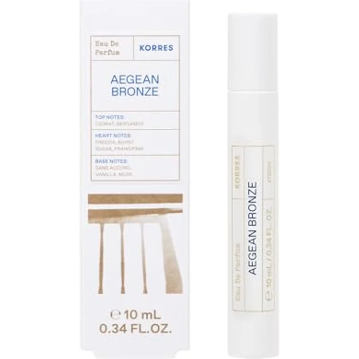 KORRES Aegean Bronze Eau de Parfum für Damen, Deluxe Reisegröße, Roll-on für unterwegs, warmer Amber- und Sommerduft, mit Bergamotte, Vanille & gebranntem Zucker, vegan, 10 ml – Bild 2