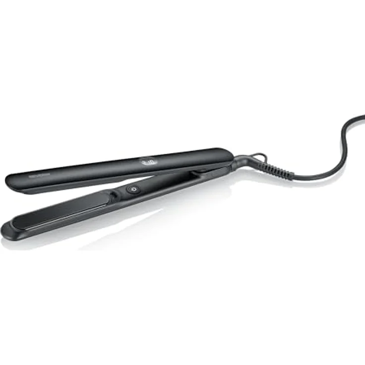 Severin HG 0622 Glätteisen, Keramikbeschichtung, Ionen-Technologie, 130-230°C, schnelles Aufheizen, 360° drehbares Kabel, schwarz – Bild 1