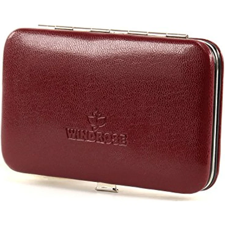 Windrose Merino Manicure Bügeletui 11 cm rot – Bild 1