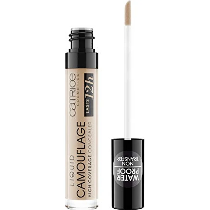 Catrice Liquid Camouflage High Coverage Concealer, Abdeckstift, hält 12 Stunden, Nr. 020 Light Beige, nude, für Mischhaut, für unreine Haut, langanhaltend, vegan, ölfrei, wasserfest (5ml) – Bild 2