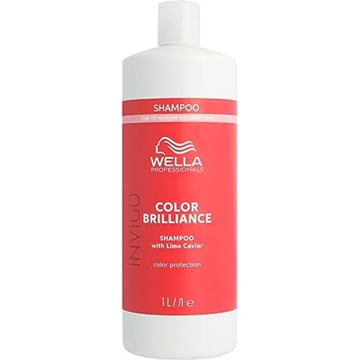 Wella Professionals Invigo Color Brilliance Shampoo Fine – Glanzshampoo für feines, gefärbtes Haar – milde Pflege mit Vitamin E und niedrigem pH-Wert – 1 L