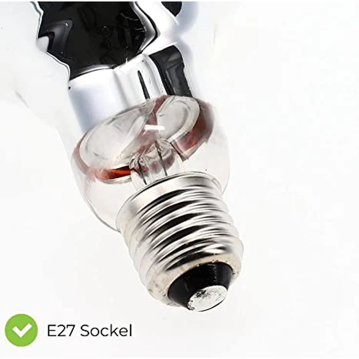 GarPet Infrarotlampe 100 Watt, vielseitige Rotlichtlampe für Tiere, Terrarium und Gesichtsbehandlungen, E27 Sockel – Bild 6