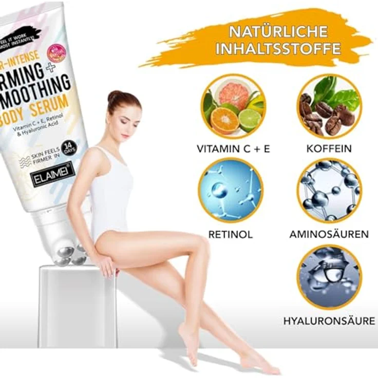 P-Beauty Super Intensive Straffende Körpercreme mit Massage Applikator, 120g, feuchtigkeitsspendend, fettverbrennend, für alle Hauttypen – Bild 2