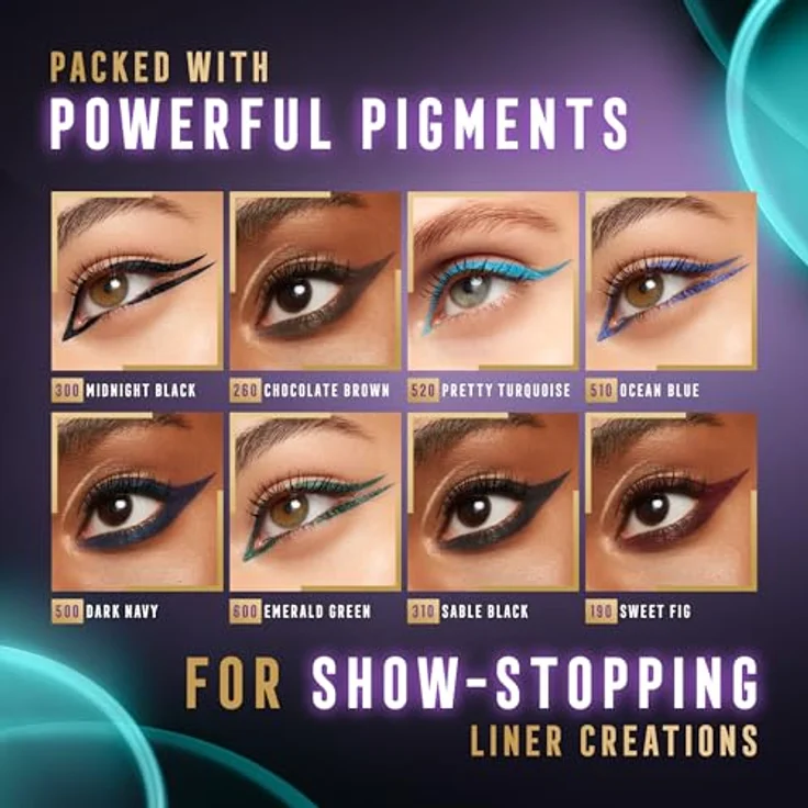 Max Factor, Masterpiece WOW Liner 310 Sable Black, 1.2 g - Intensive und lebendige Farben ab der ersten Anwendung – Bild 2