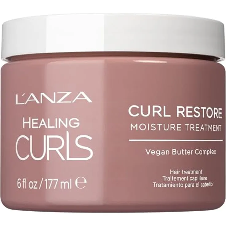 L'ANZA Feuchtigkeitsspendende Lockenkur - Leave-in Creme für mehr Feuchtigkeit, bändigt krauses Haar und schützt vor Hitze (177 ml)