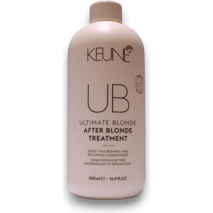 Keune Ultimate Blonde After Blonde Treatment, Haarmaske 500 ml für intensives blonde Haarpflege und Glanz