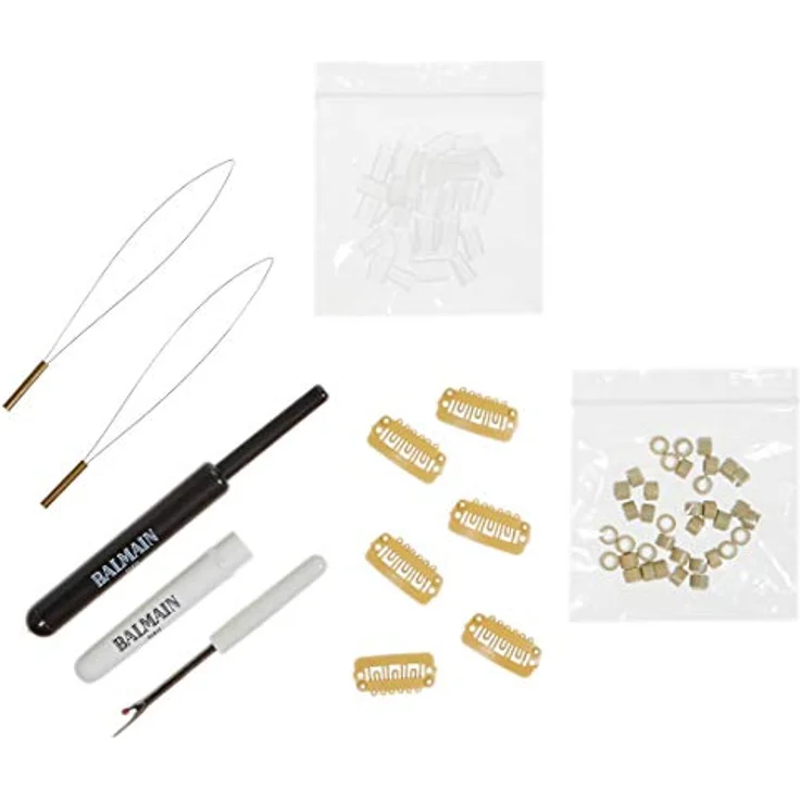 Balmain Double Hair Extensions, 3 Stück Echthaar Tressen, 10g, 40 cm, für Volumen und Verlängerung – Bild 3
