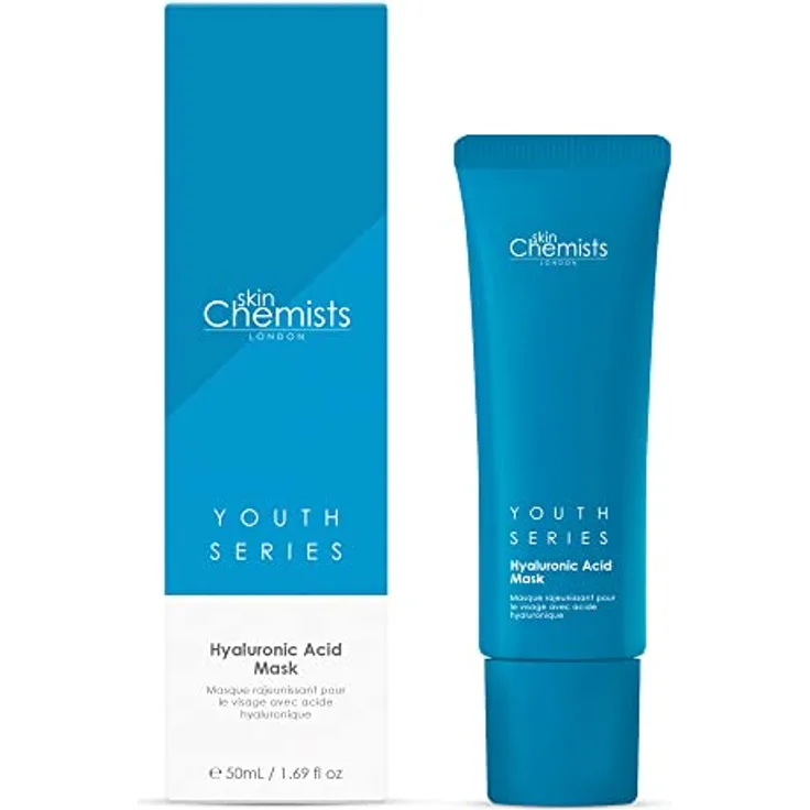 skinChemists Hyaluronsäure 1% Maske 50 ml | Feuchtigkeitslösung für weiche und strahlende Haut 