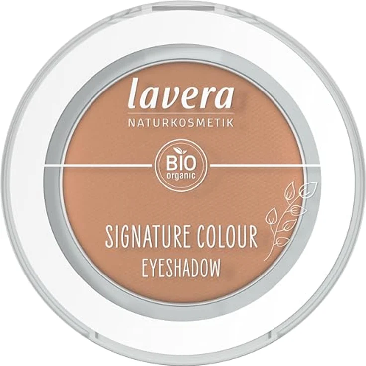 lavera Signature Colour Eyeshadow Soft Sienna 04, intensive Farbabgabe, extra langer Halt, mühelos verblendbar, vegan, Naturkosmetik, 2g – Bild 1
