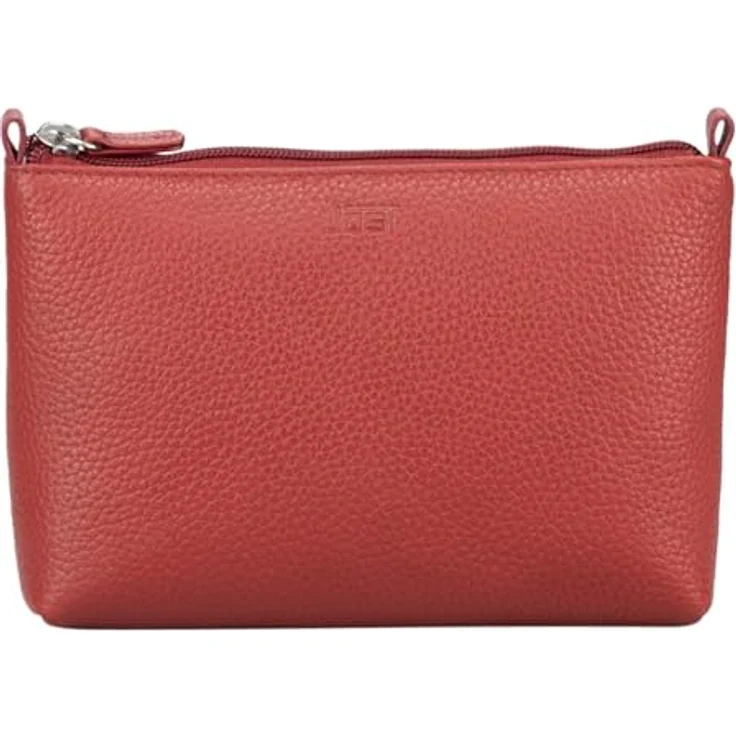 Jost Vika Kosmetiktasche aus 100% Leder, 12 cm, rot – Bild 1