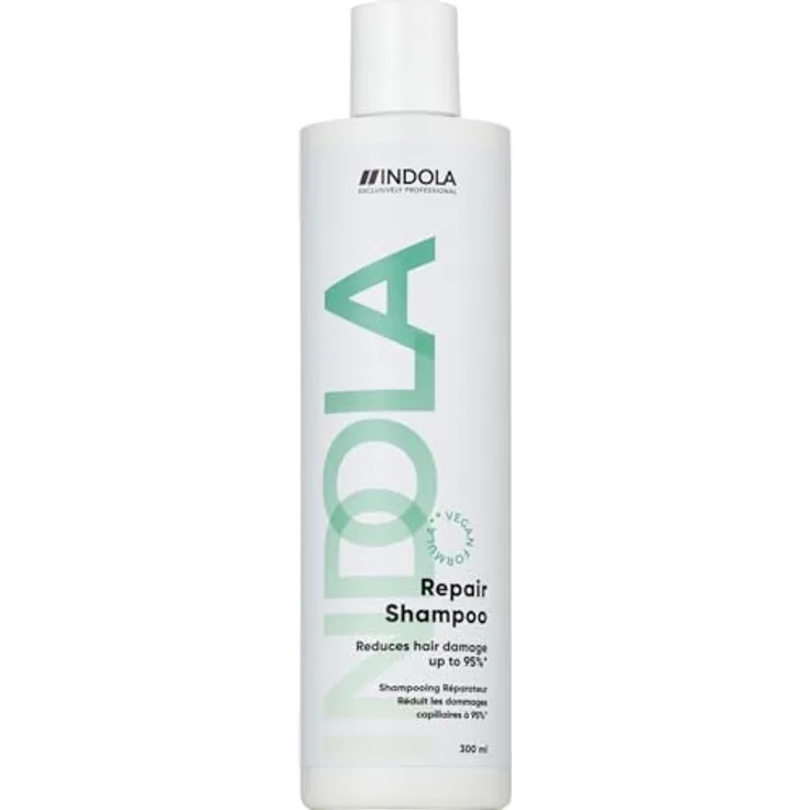 Indola Repair Shampoo 300 ml, repariert Haarfasern, ideal für trockenes und chemisch behandeltes Haar