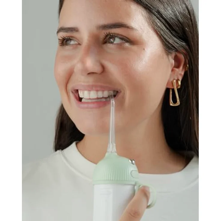 Be Lucent Lucent Flare Munddusche – Professionelle Zahnreinigung mit Wasserdruck, Zusammenklappbares Design, Extra-Düse, Wasserdicht nach IPX7 – Bild 4