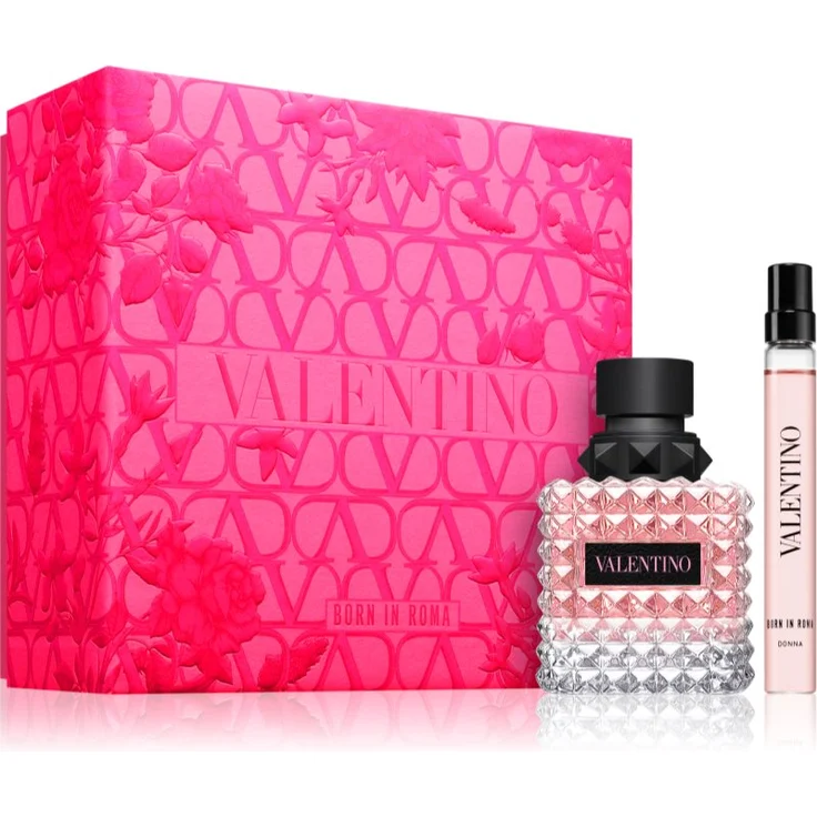 Valentino Born In Roma Donna Geschenkset, Damen-Duftset mit Eau de Parfum 50 ml und Mini-Duft 10 ml, ideal zum Verschenken