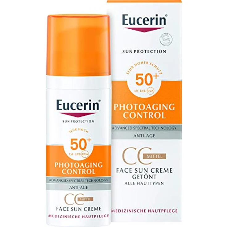Eucerin Sonnenschutz Eucerin Sonnenschutz Photoaging Control Face Sun CC Creme LSF 50 Sonnencreme 50 ml – Bild 5
