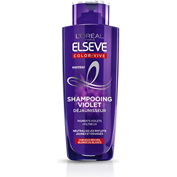 L'Oréal Paris - Purple Entgilbungs-Shampoo – für blondes, verfärbtes, gesträhntes oder weißes Haar – Neutralisierung von gelben und orangen Reflexen – Elseve Color-Vive – 200 ml – Bild 1