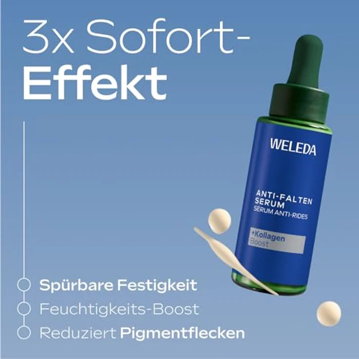 Weleda Redensifying Elixier, Gesichtsserum mit blauem Enzian und Edelweiss, 30 ml für reife Haut – Bild 4