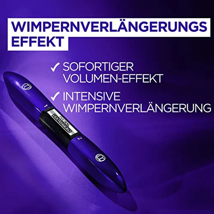 L'Oréal Paris Wimperntusche für verlängerte Wimpern, 2-Schritt Mascara für einen sichtbaren Wimpern-Lifting Effekt wie aus dem Salon, ProXXL Extension, Schwarz, 12 ml, 1 Stück – Bild 4