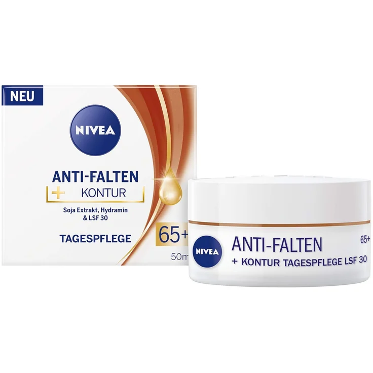 NIVEA Anti-Falten +Kontur 65 Tagescreme 50 ml – Bild 1