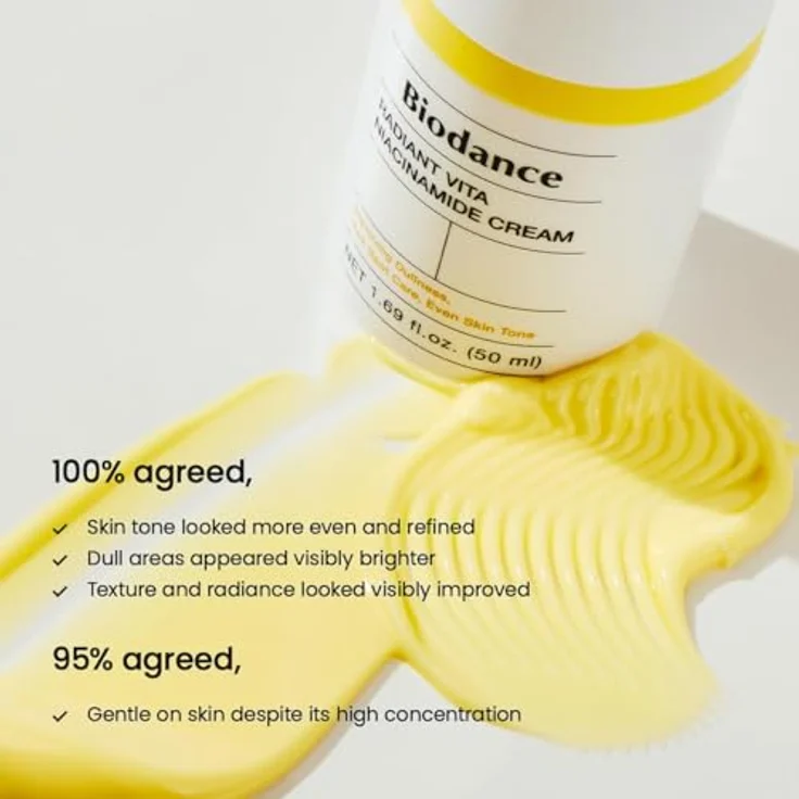 Biodance Radiant Vita Niacinamide Cream 50ml – Gesichtscreme gegen dunkle Flecken, intensive Feuchtigkeit & Glow, Korean Skin Care – Bild 7