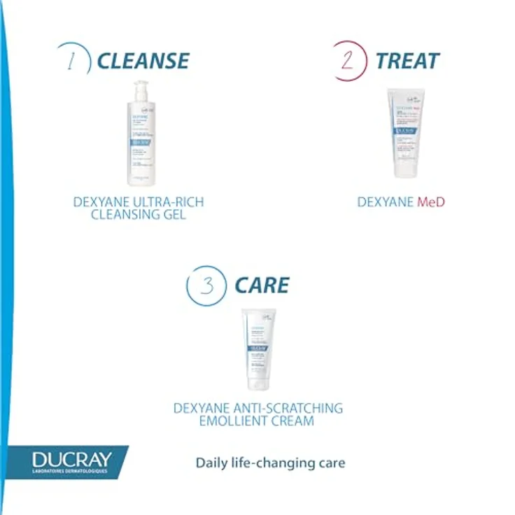 Ducray Creme Dexyane Med Creme Reparatrice Apaisante 100 ml Tagespflege für Damen und Herren – Bild 2