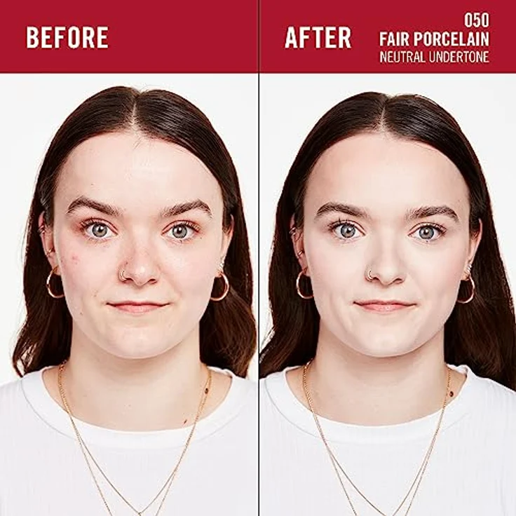 Rimmel London Lasting Finish 35 Hour Foundation - 050 - Fair Porzellan, 30 ml - Feuchtigkeitsspendend, mit Hyaluronsäure und Vitamin E, Lichtschutzfaktor 20, vegan, wasser- und wischfest, natürlicher Glanz – Bild 3