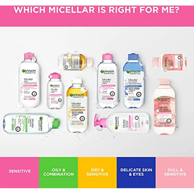 Garnier SkinActive Micellar Combination & Sensitive Skin Sanftes Mizellenwasser für Mischhaut und empfindliche Haut 400 ml für Frauen – Bild 11