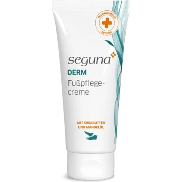 Seguna Derm Fußpflegecreme, 100ml, Fußcreme mit Urea und Sheabutter, zur Pflege strapazierter Füße