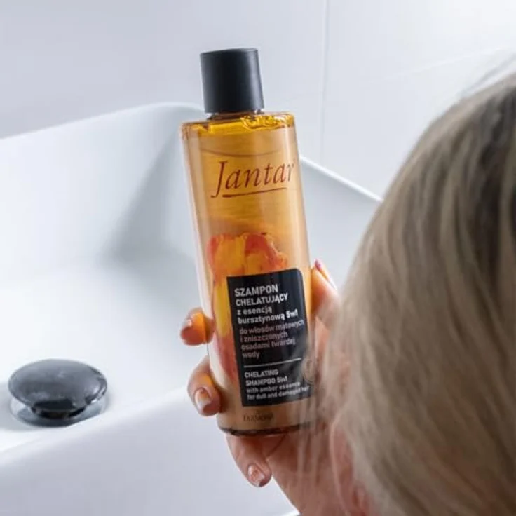 Farmona Jantar Amber Essence Shampoo, Haarshampoo für beschädigtes Haar, 300 ml, vegan – Bild 2