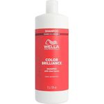Wella Professionals Invigo Color Brilliance Conditioner fine – glättende Haarspülung mit Farbschutz für gefärbtes, dickes Haar – mit Vitamin E und Antioxidantien – 1 l