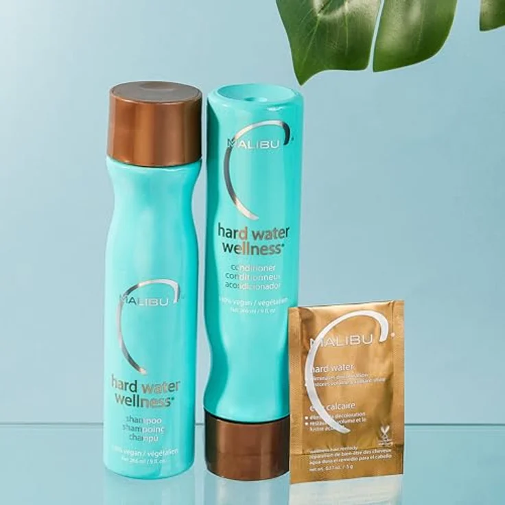 Malibu C Hard Water Wellness Conditioner 266ml - Pflegende Spülung für strapaziertes Haar – Bild 5